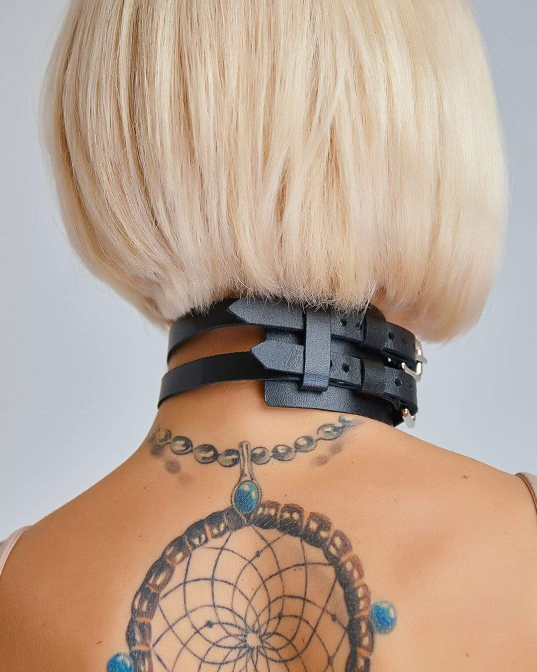 Leather Choker "Vex"