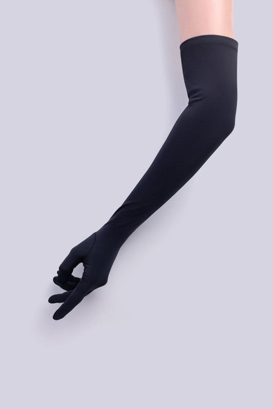 Long Matte Skin-Tight Gloves